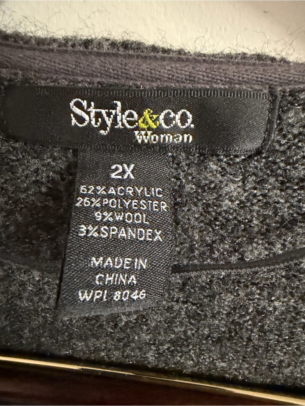 Style & Co Gray Ruffled Open-Front Women’s Sweater Cardigan - Picture 2 of 8